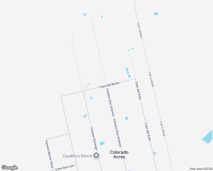 map of restaurants, bars, coffee shops, grocery stores, and more near Cam del Norte in Colorado Acres