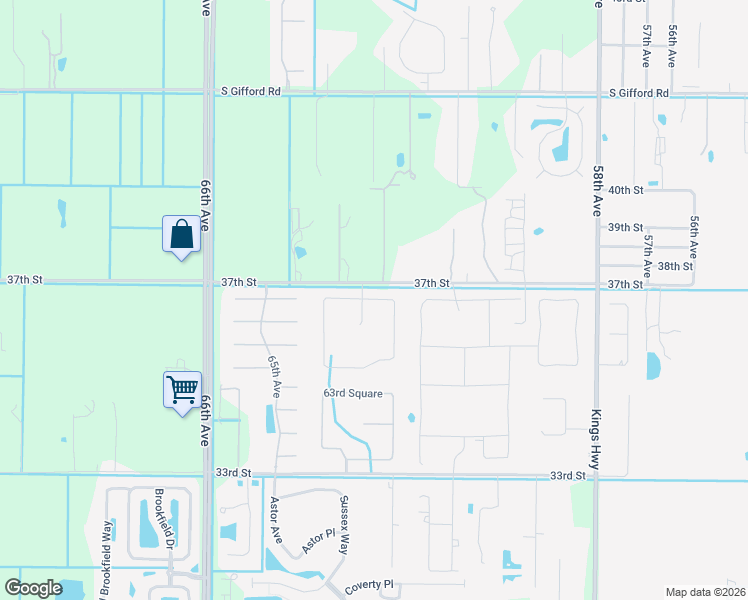map of restaurants, bars, coffee shops, grocery stores, and more near 6250 Arcadia Square in Vero Beach