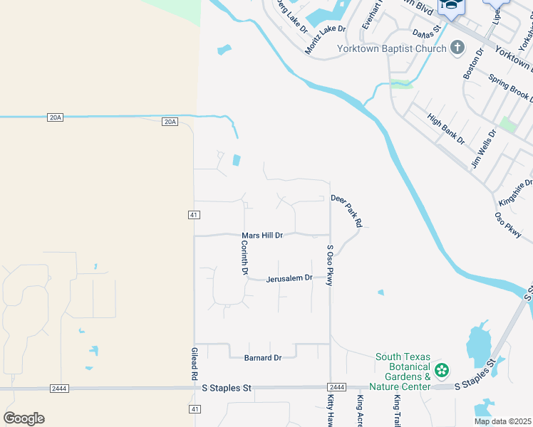 map of restaurants, bars, coffee shops, grocery stores, and more near 7909 Galilee Circle in Corpus Christi