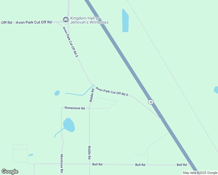 map of restaurants, bars, coffee shops, grocery stores, and more near 4460 Old Avon Park Road in Frostproof