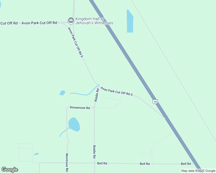 map of restaurants, bars, coffee shops, grocery stores, and more near 4460 Old Avon Park Road in Frostproof
