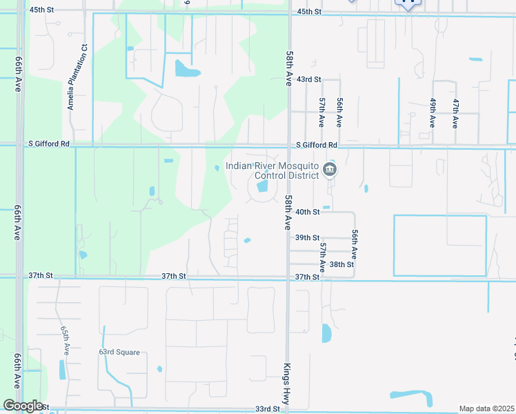 map of restaurants, bars, coffee shops, grocery stores, and more near 3925 58th Circle in Vero Beach