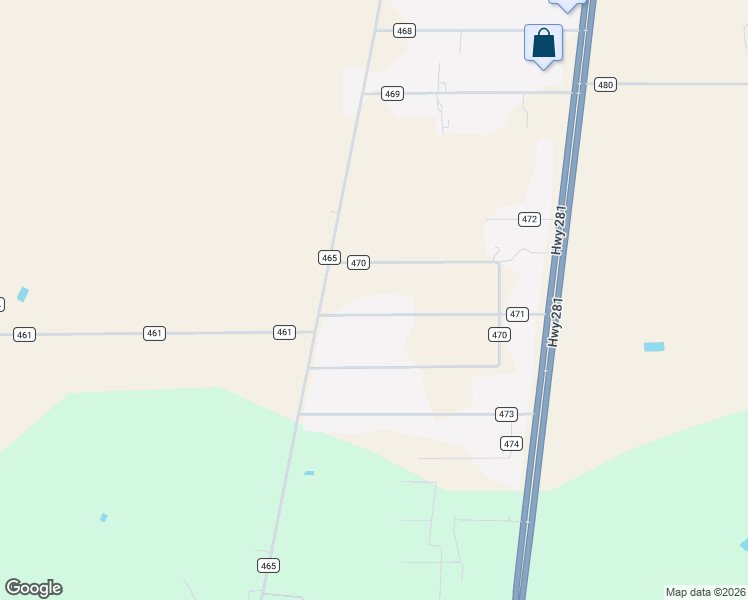 map of restaurants, bars, coffee shops, grocery stores, and more near 273 County Road 470 in Alice