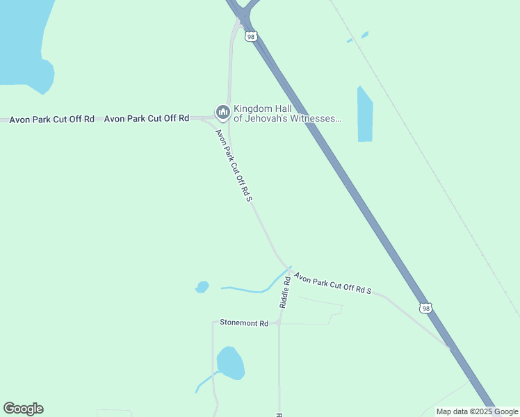 map of restaurants, bars, coffee shops, grocery stores, and more near 4640 Avon Park Cut Off Road South in Avon Park