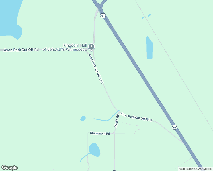 map of restaurants, bars, coffee shops, grocery stores, and more near 4640 Avon Park Cut Off Road South in Avon Park