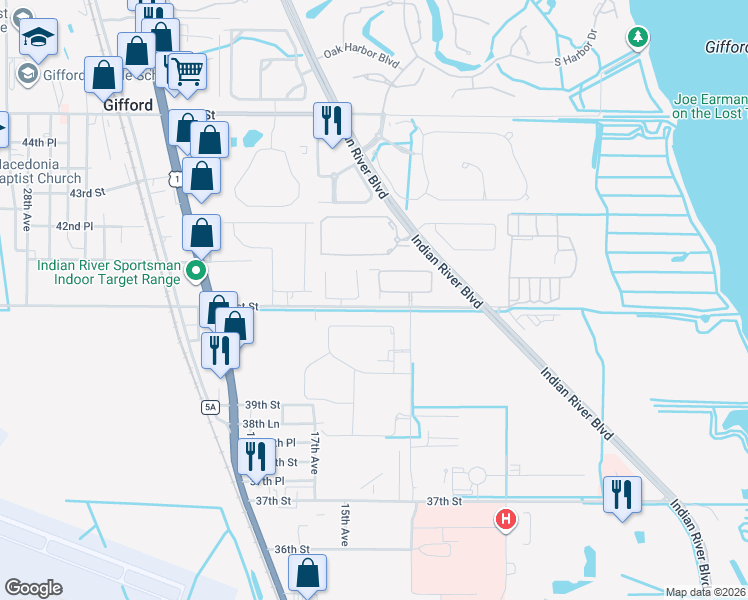 map of restaurants, bars, coffee shops, grocery stores, and more near 1347 Lilys Cay Circle in Vero Beach