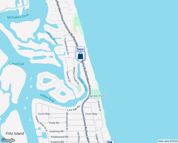 map of restaurants, bars, coffee shops, grocery stores, and more near 4700 Florida A1A in Vero Beach