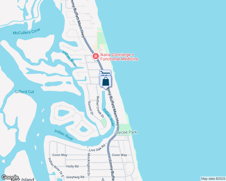 map of restaurants, bars, coffee shops, grocery stores, and more near 4800 Florida A1A in Vero Beach