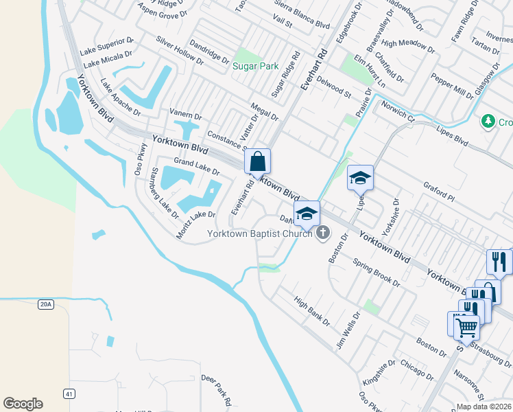map of restaurants, bars, coffee shops, grocery stores, and more near 4805 Fort Stockton Drive in Corpus Christi