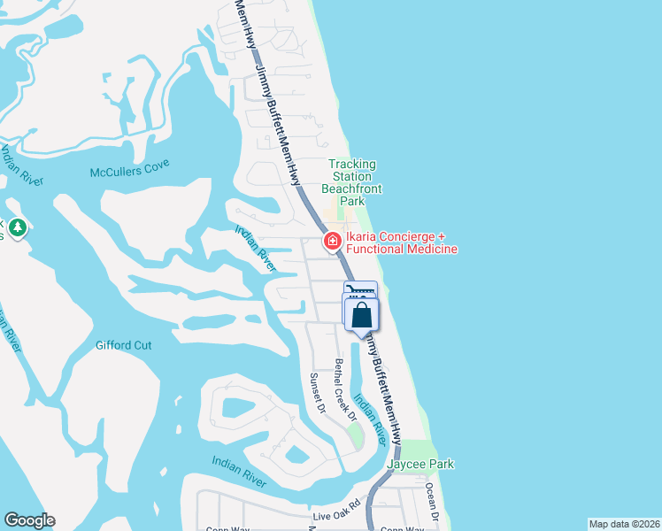 map of restaurants, bars, coffee shops, grocery stores, and more near 915 Shore Drive in Vero Beach
