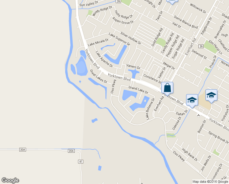 map of restaurants, bars, coffee shops, grocery stores, and more near 4534 Oso Parkway in Corpus Christi