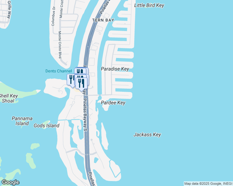 map of restaurants, bars, coffee shops, grocery stores, and more near 1145 2nd Avenue South in St. Petersburg