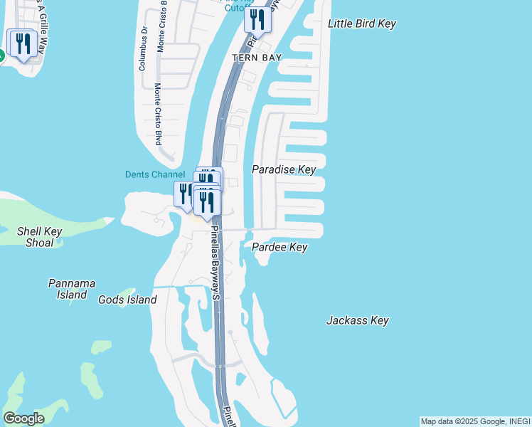 map of restaurants, bars, coffee shops, grocery stores, and more near 1140 3rd Avenue South in St. Petersburg