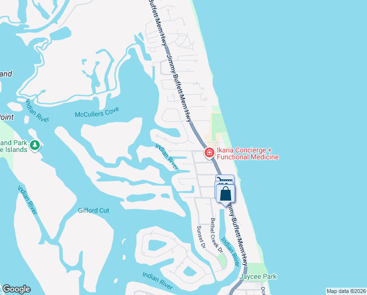 map of restaurants, bars, coffee shops, grocery stores, and more near 4631 Pebble Bay East in Indian River Shores