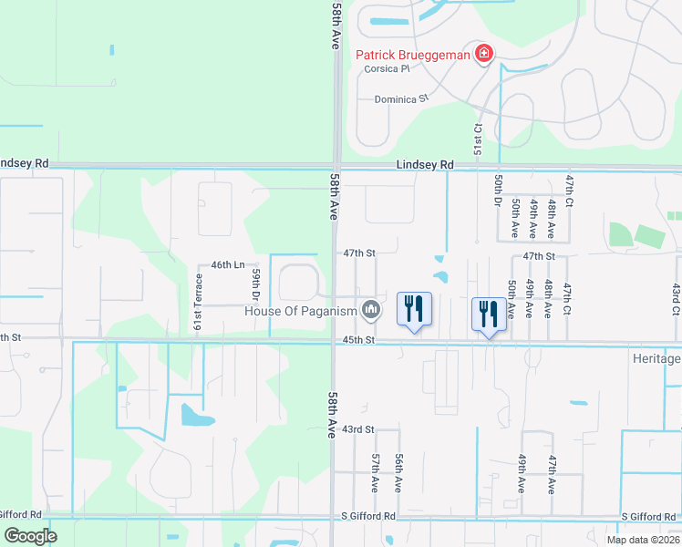 map of restaurants, bars, coffee shops, grocery stores, and more near 4655 Paladin Circle in Vero Beach