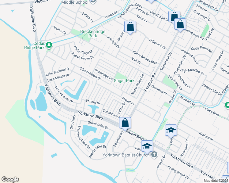 map of restaurants, bars, coffee shops, grocery stores, and more near 4618 Megal Drive in Corpus Christi