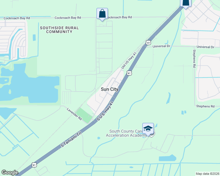 map of restaurants, bars, coffee shops, grocery stores, and more near in Sun City