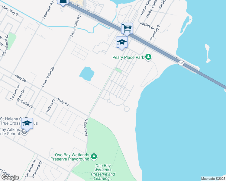 map of restaurants, bars, coffee shops, grocery stores, and more near 1922 Merriman Avenue in Corpus Christi