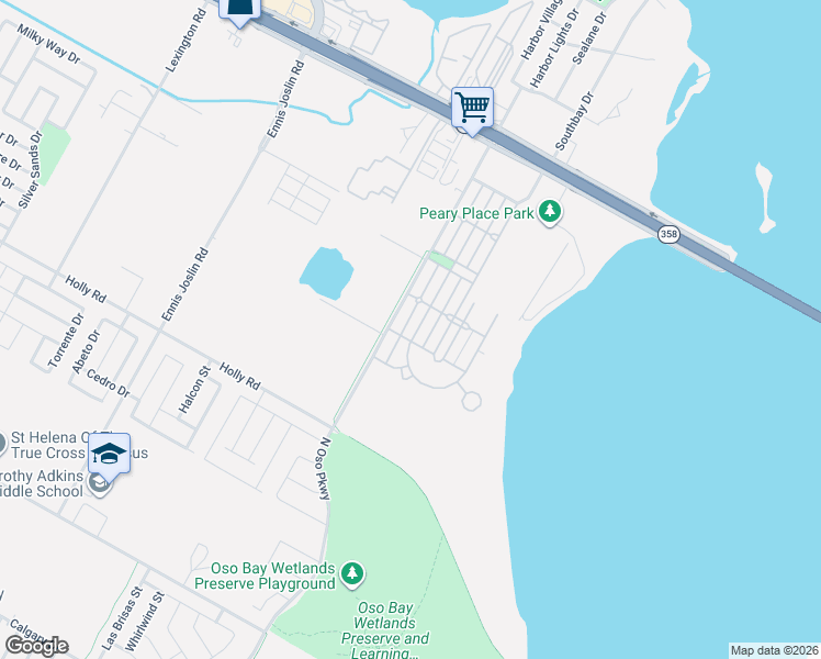 map of restaurants, bars, coffee shops, grocery stores, and more near 1926 Merriman Avenue in Corpus Christi