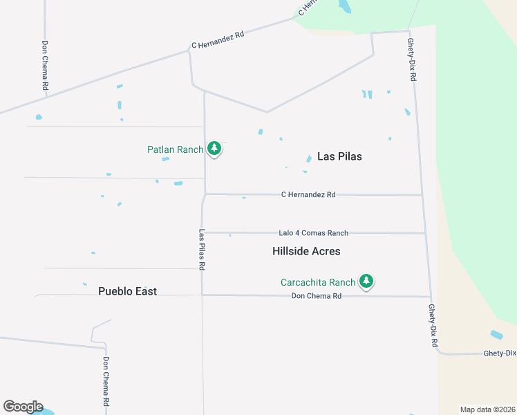 map of restaurants, bars, coffee shops, grocery stores, and more near C Hernandez Road in Laredo