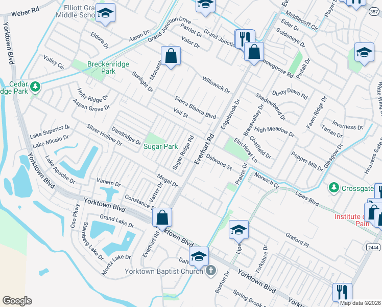 map of restaurants, bars, coffee shops, grocery stores, and more near 7209 Diamond Ridge Drive in Corpus Christi