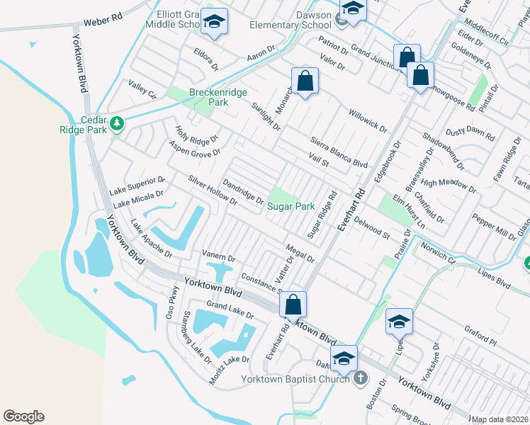 map of restaurants, bars, coffee shops, grocery stores, and more near 7322 Gold Ridge Road in Corpus Christi