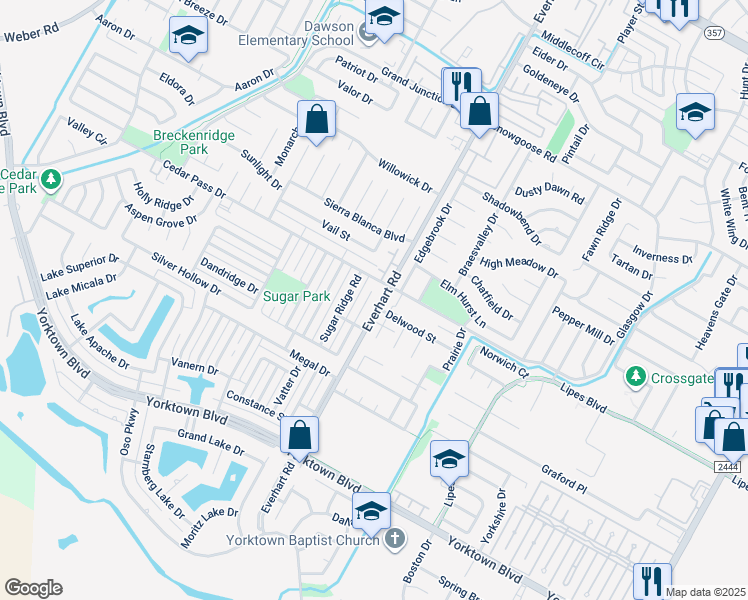 map of restaurants, bars, coffee shops, grocery stores, and more near 7209 Diamond Ridge Drive in Corpus Christi