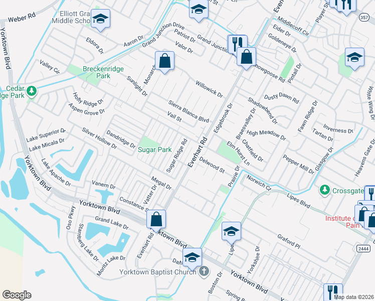 map of restaurants, bars, coffee shops, grocery stores, and more near 7209 Diamond Ridge Drive in Corpus Christi