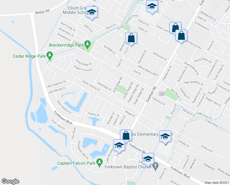 map of restaurants, bars, coffee shops, grocery stores, and more near 7322 Gold Ridge Road in Corpus Christi