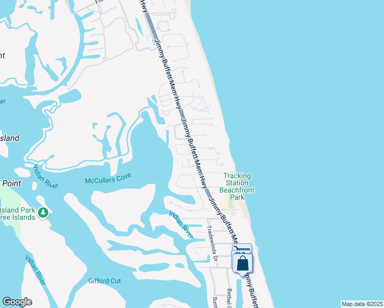 map of restaurants, bars, coffee shops, grocery stores, and more near 5151 Highway A1A in Indian River Shores