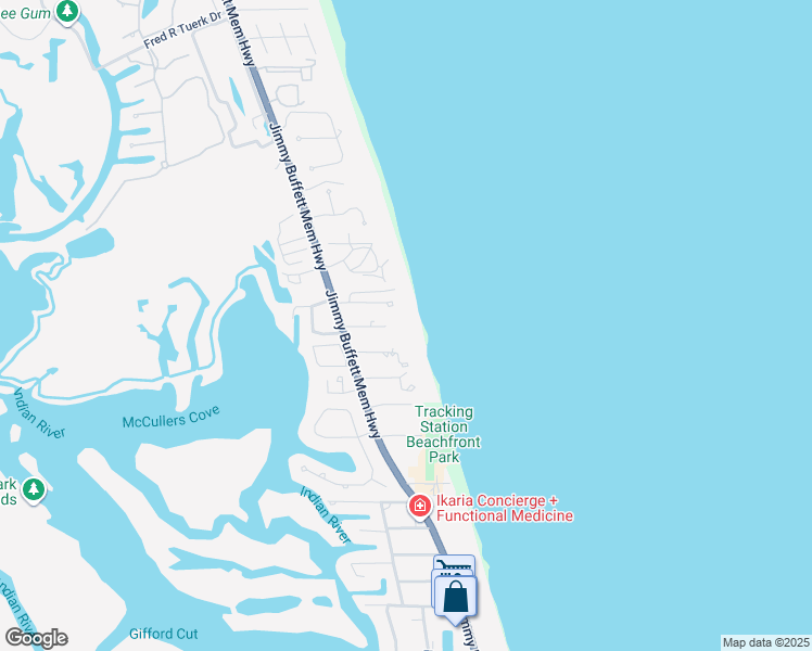 map of restaurants, bars, coffee shops, grocery stores, and more near 965 Reef Lane in Vero Beach