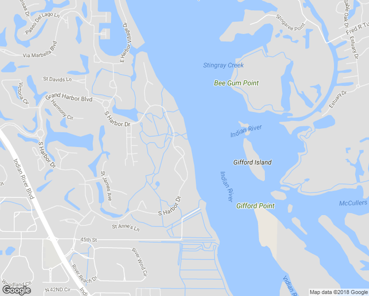 map of restaurants, bars, coffee shops, grocery stores, and more near 202 South Harbor Drive in Vero Beach