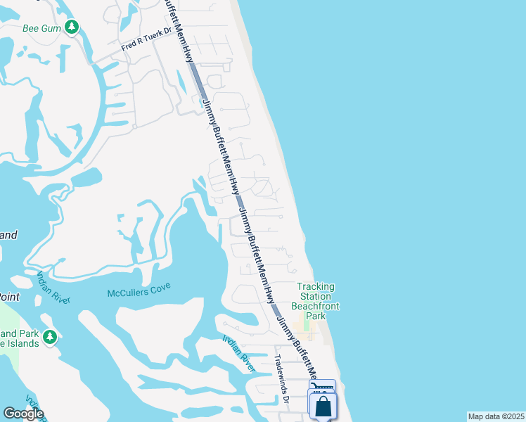 map of restaurants, bars, coffee shops, grocery stores, and more near 5300 Florida A1A in Indian River Shores
