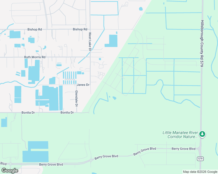 map of restaurants, bars, coffee shops, grocery stores, and more near 2514 West Lake Drive in Wimauma