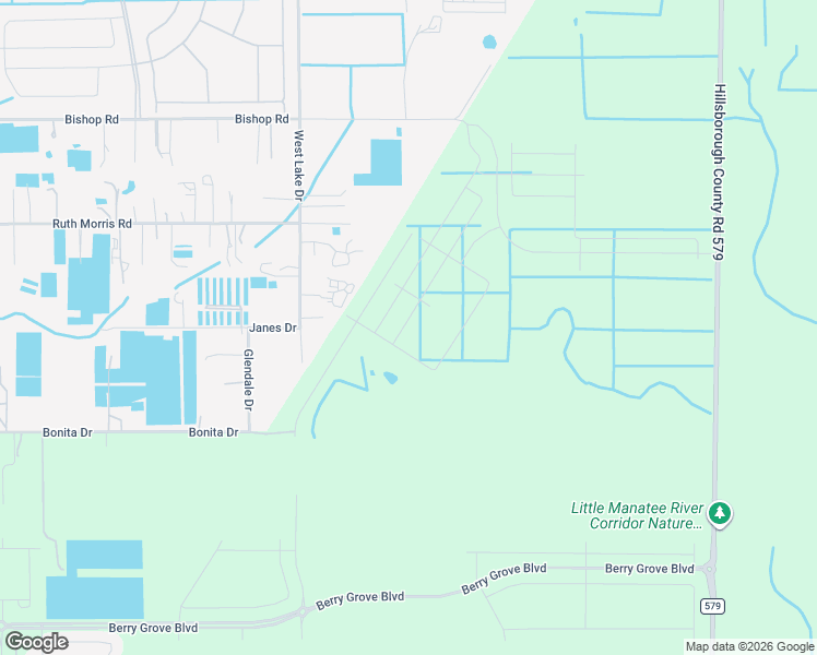 map of restaurants, bars, coffee shops, grocery stores, and more near 2592 West Lake Drive in Wimauma