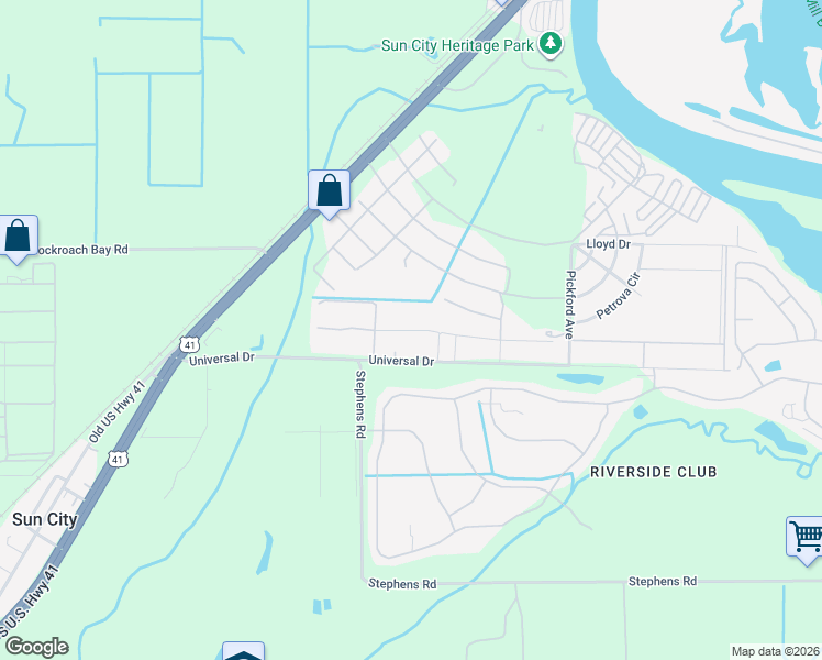 map of restaurants, bars, coffee shops, grocery stores, and more near in Ruskin