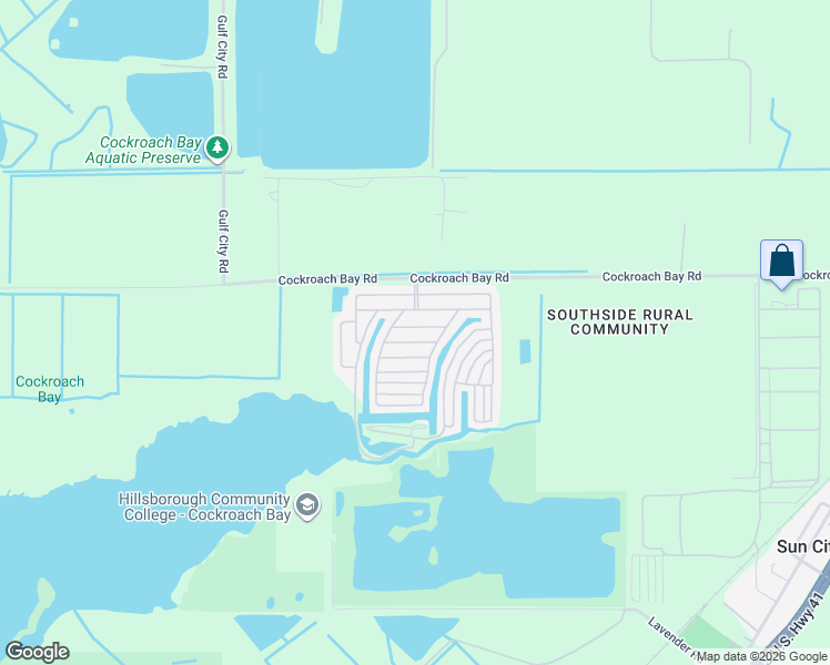 map of restaurants, bars, coffee shops, grocery stores, and more near 4122 Liki- Liki Way in Ruskin
