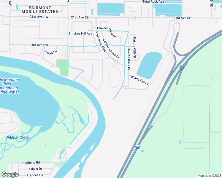 map of restaurants, bars, coffee shops, grocery stores, and more near 2603 Yukon Cliff Drive in Ruskin