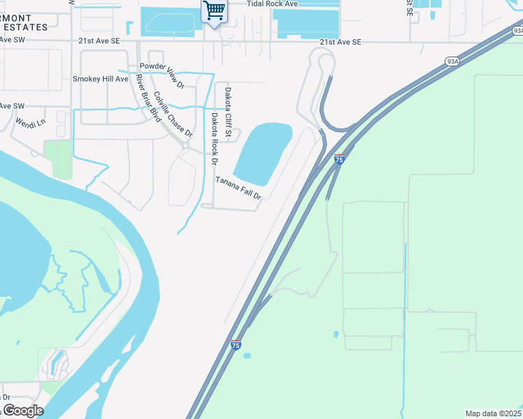 map of restaurants, bars, coffee shops, grocery stores, and more near 631 Washita Stone Drive in Ruskin