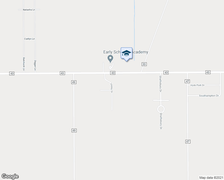 map of restaurants, bars, coffee shops, grocery stores, and more near Loxley Drive in Corpus Christi