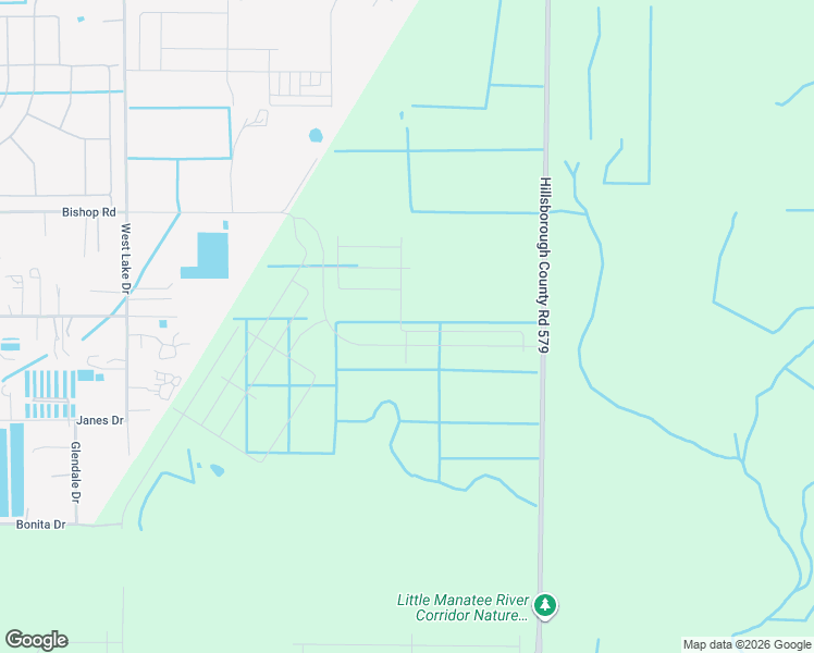map of restaurants, bars, coffee shops, grocery stores, and more near 2306 County Road 579 in Wimauma