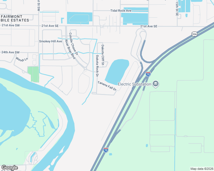map of restaurants, bars, coffee shops, grocery stores, and more near 618 Tanana Fall Drive in Ruskin