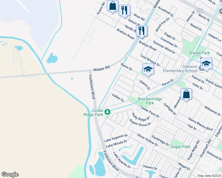 map of restaurants, bars, coffee shops, grocery stores, and more near 7153 Lake Tahoe Drive in Corpus Christi
