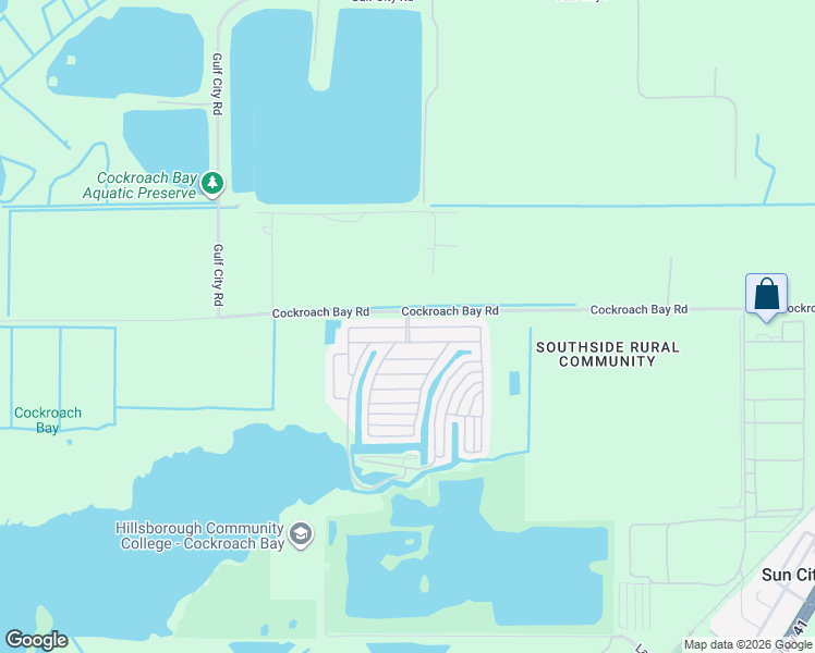 map of restaurants, bars, coffee shops, grocery stores, and more near 4100 Honolulu Loop in Ruskin