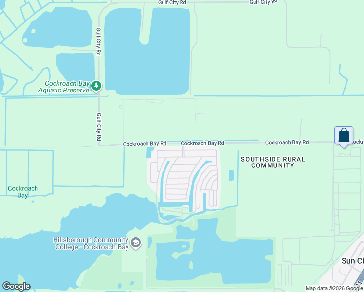 map of restaurants, bars, coffee shops, grocery stores, and more near 4100 Honolulu Loop in Ruskin