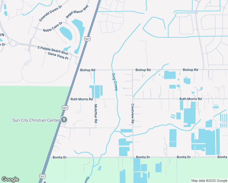 map of restaurants, bars, coffee shops, grocery stores, and more near 5120 Ruth Morris Road in Wimauma