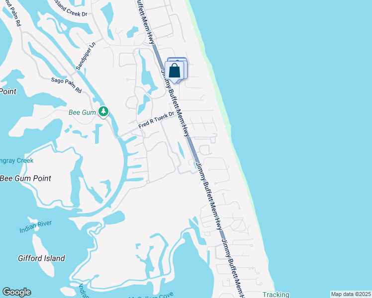 map of restaurants, bars, coffee shops, grocery stores, and more near 301 Park Shores Circle in Indian River Shores