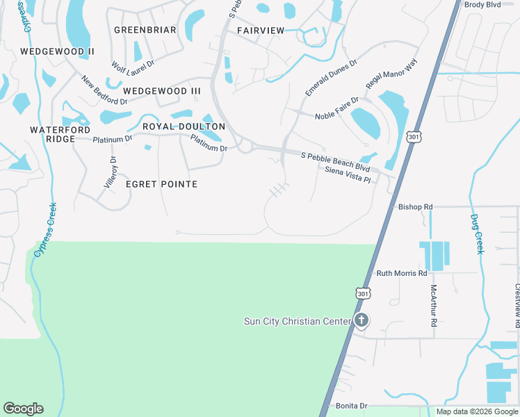 map of restaurants, bars, coffee shops, grocery stores, and more near 1420 Emerald Dunes Drive in Sun City Center