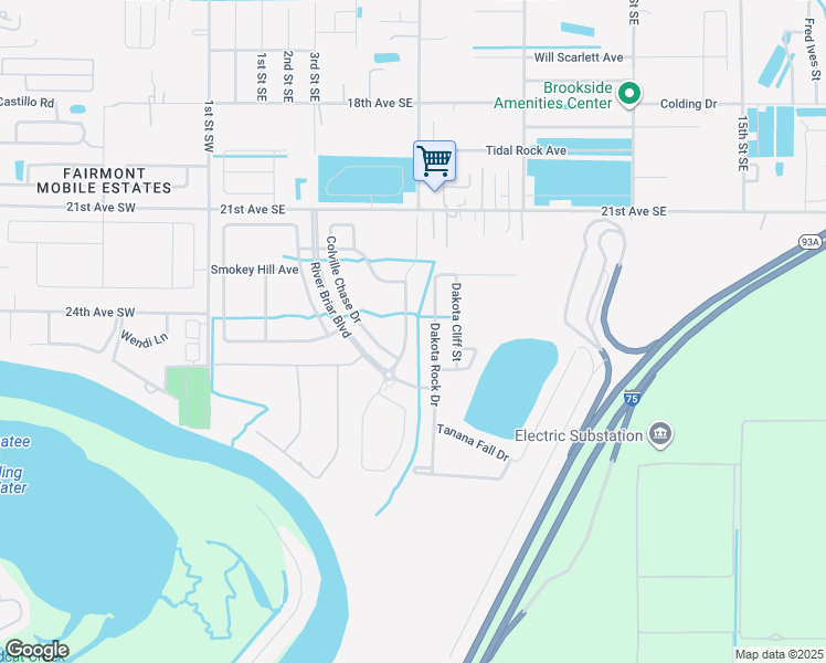 map of restaurants, bars, coffee shops, grocery stores, and more near 2328 Lawrence Hall Street in Ruskin
