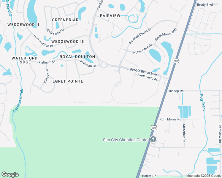 map of restaurants, bars, coffee shops, grocery stores, and more near 1411 Emerald Dunes Drive in Sun City Center